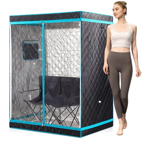 Full Size 2 Person Sauna Tent, Portable Steam Sauna Tent for Home, 1 or 2 Person Foldable Lightweight, Full Body Sauna Tent for Relaxation