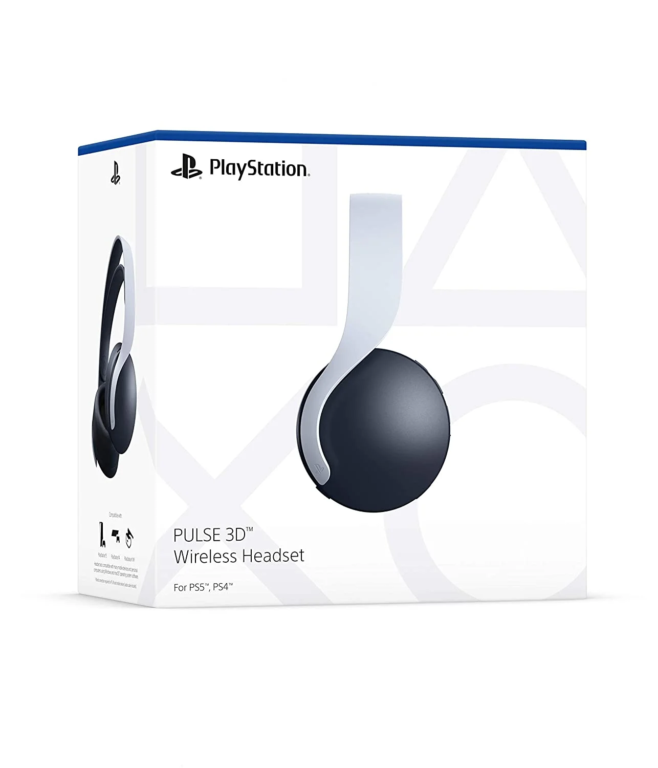 PlayStation PULSE 3D Wireless Headset White BOLT AXTION Bundle Like New
