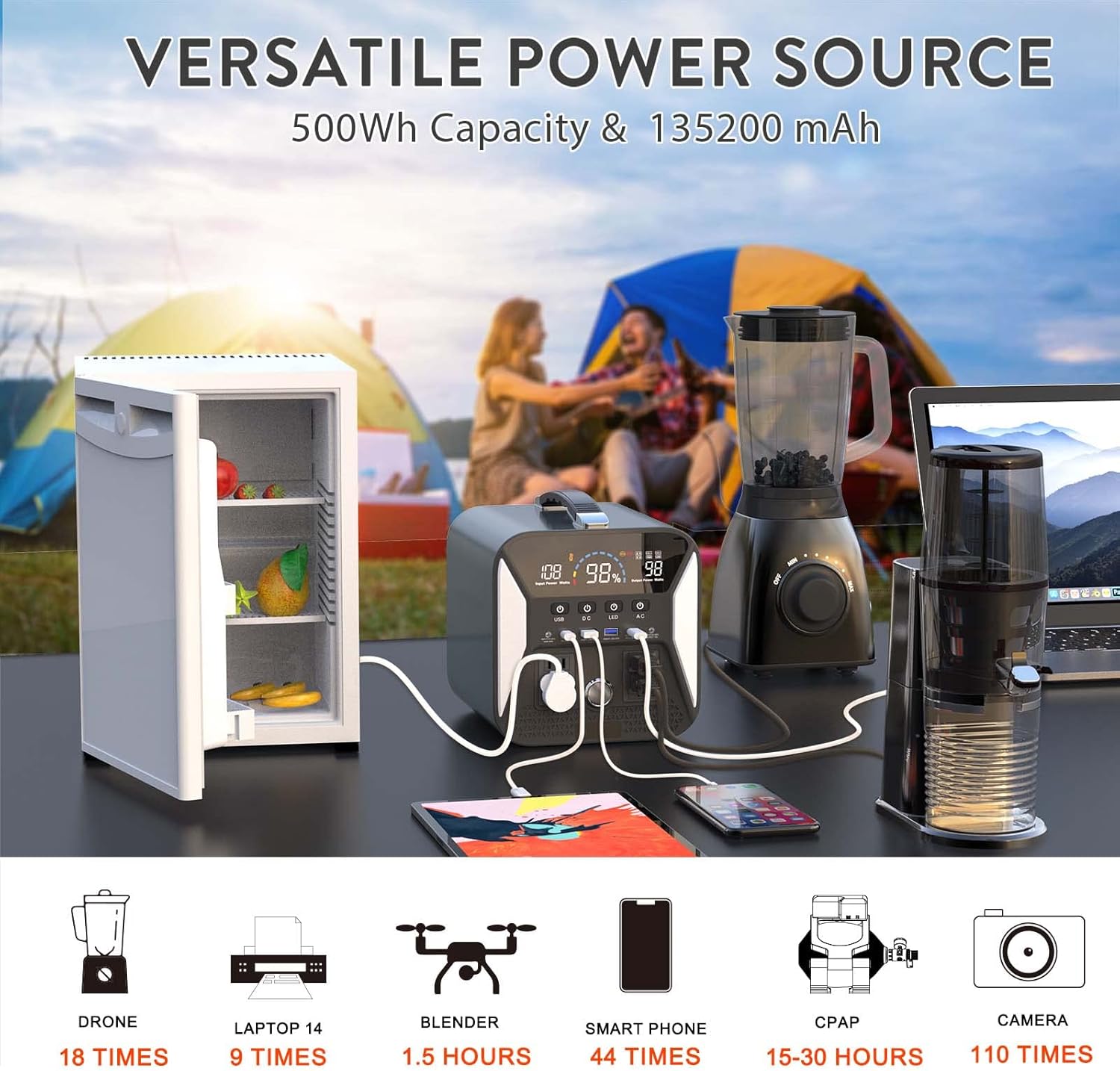 Portable Power Station 500W