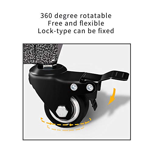 LUCKUP Heavy Duty Dog Cage Metal Kennel and Crate for Medium and Large Dogs, Pet Playpen with Four Wheels,Easy to Install,42 inch,Black