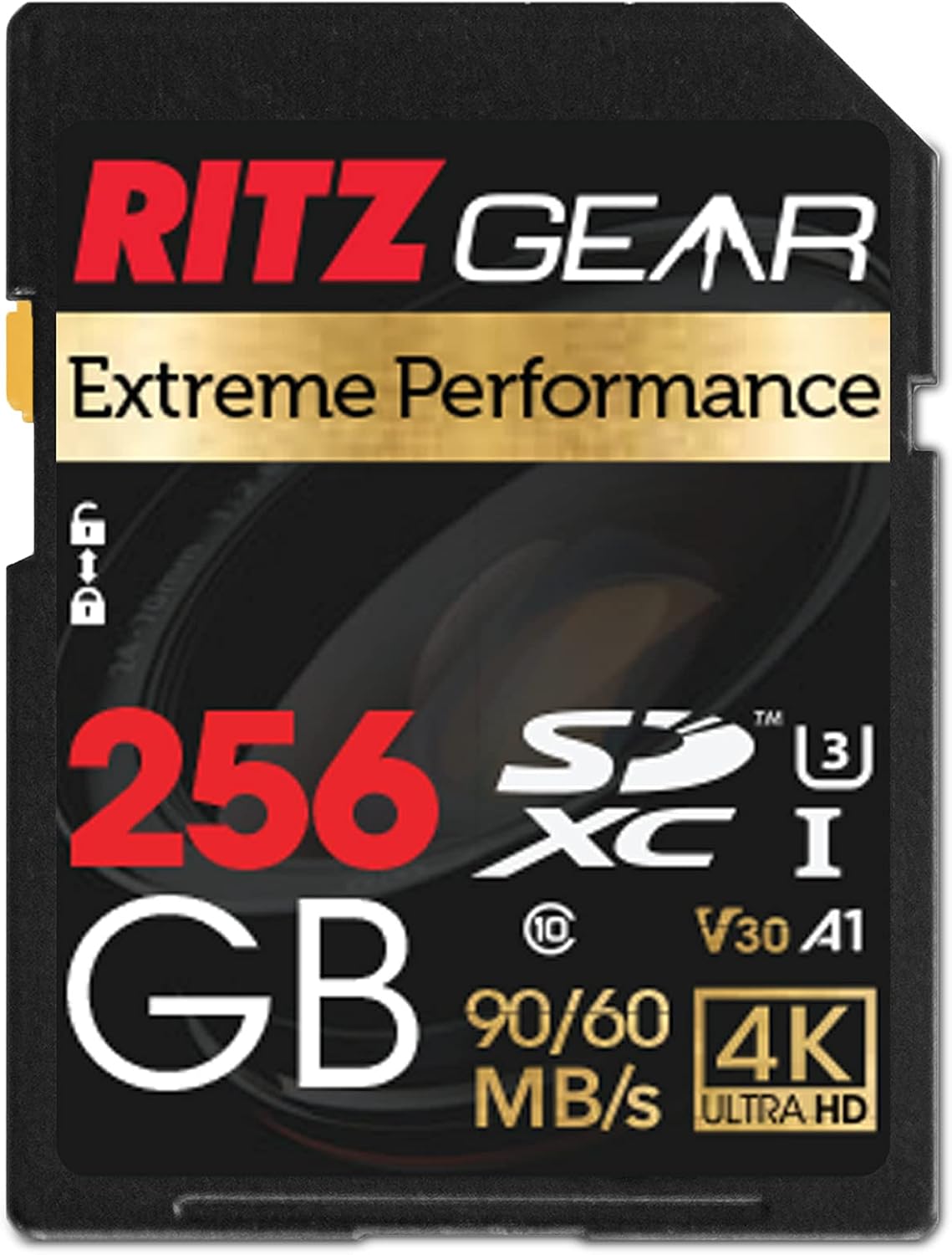RITZ GEAR Extreme Performance HighSpeed UHS-I SDXC 128 GB 90/60 MB/S U3 A1 C10 V30 MemoryCard(2 Units) Designed for SDDevices That can Capture Full
