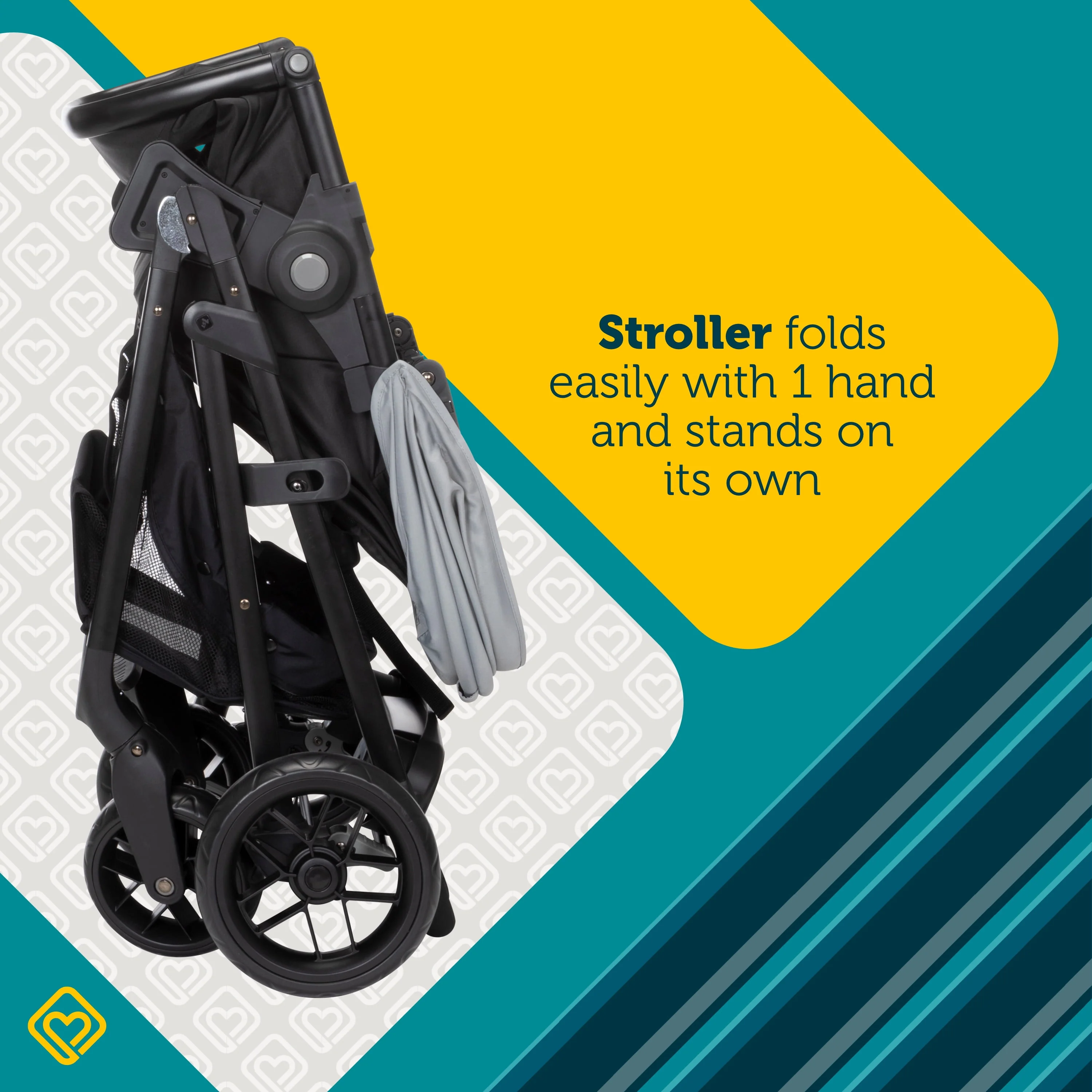 Safety 1st Grow and Go Sprint Modular Travel System Stroller with Rear-Facing Infant Car Seat, Whisper Grey