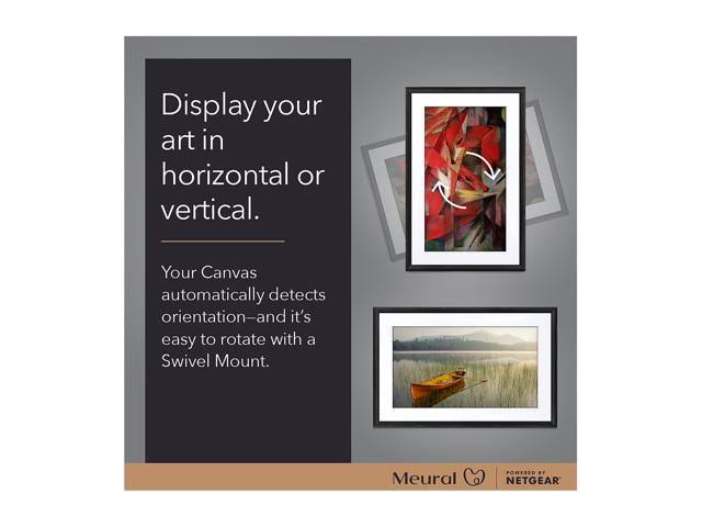 Meural Canvas II  Black Digital Picture Frame