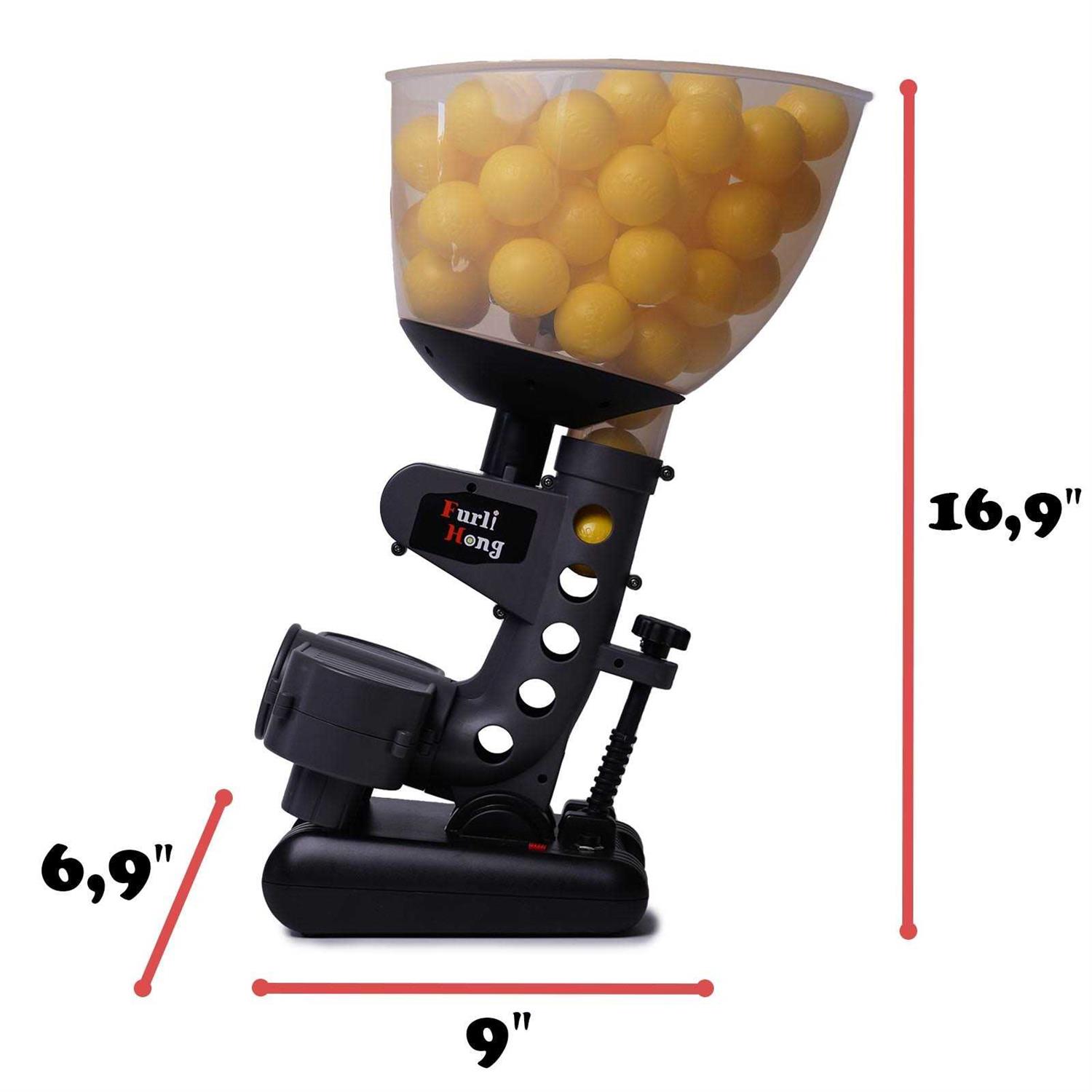 Furlihong 692BH Baseball Pitching Machine, Use Ping Pong Size Training Balls for Visual Acuity and Hitting Accuracy Improvement