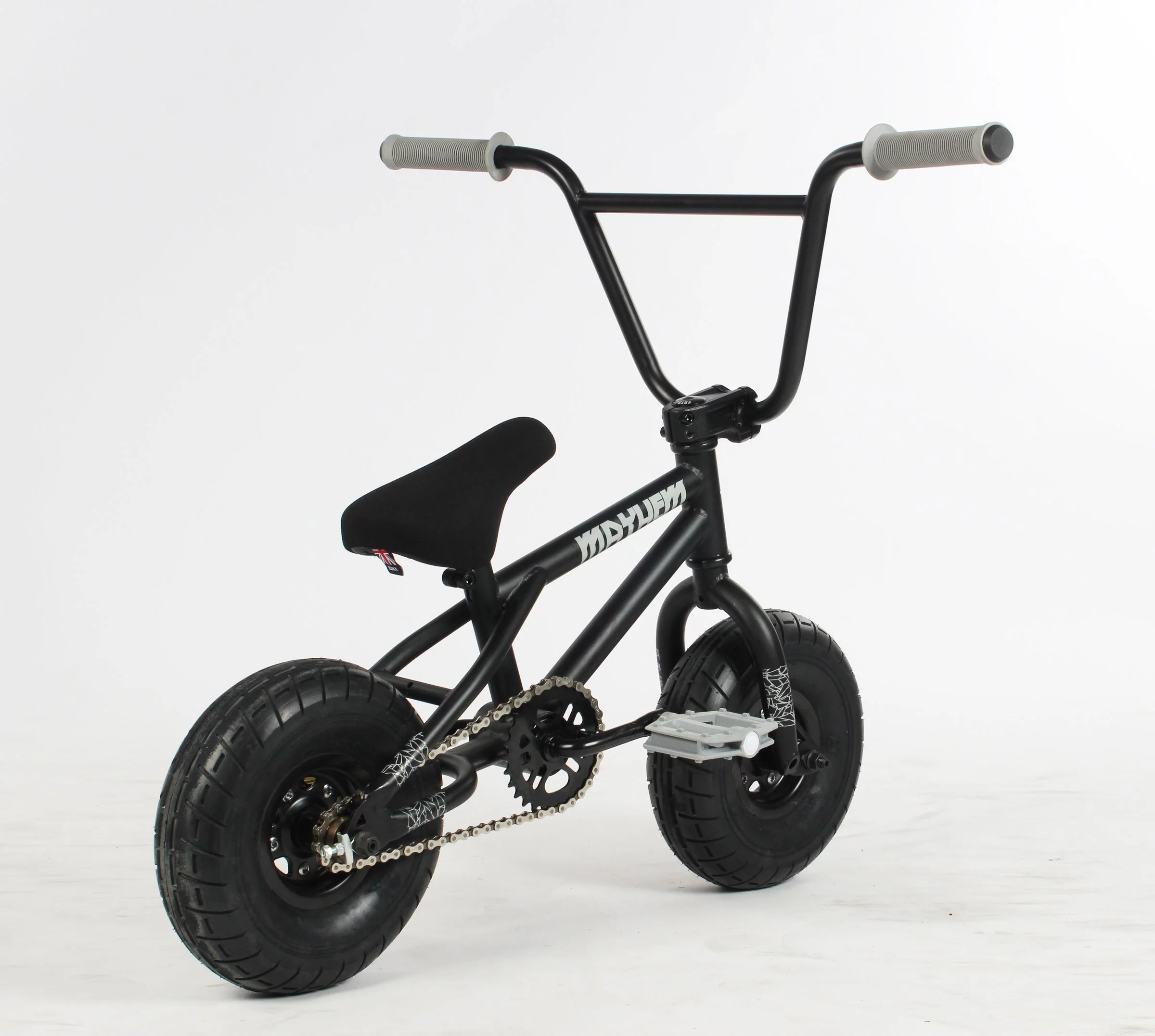 Mayhem Fat Tire Mini BMX RIOT Toxic Green 1 Piece Crank 10 Mini BMX Newest Model Trick Bike