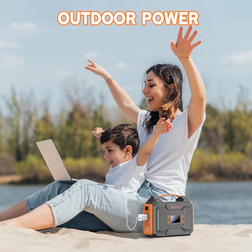 ZeroKor Portable Power Station,Outdoor Solar Generator with DC AC Outlet for Home Use Camping RV Travel