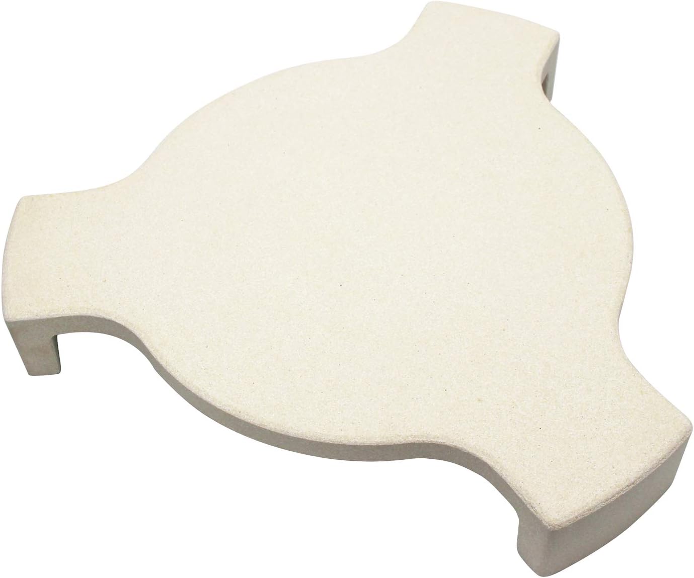 Hongso Cast Iron Plate Setter for Medium Big Green Egg Grill and 15 Diameter Cooking Grills, Kamado Grill, 15 Smoking Stone, Pizza Stone