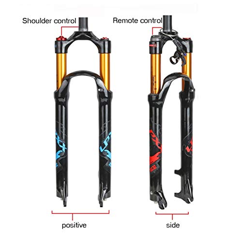 AREOEV 27.5in Front Suspension Forks,Manual Lockout/Remote Lockout Air Fork Suspension Mountain Bike Bicycle
