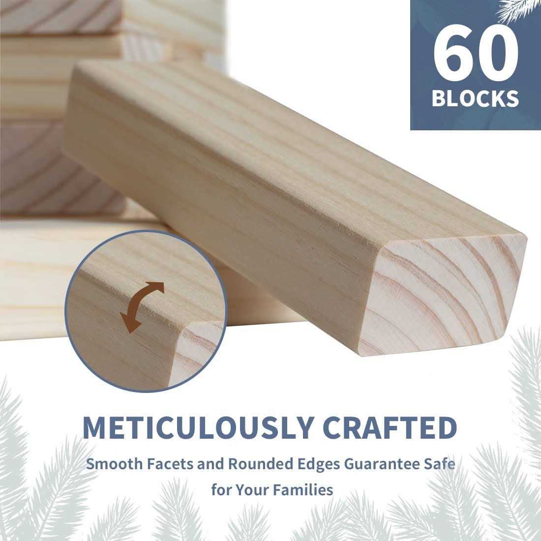 Megwoz Giant Tumble Tower Game Stacking Indoor/Outdoor - Sports Supplies Online Store
