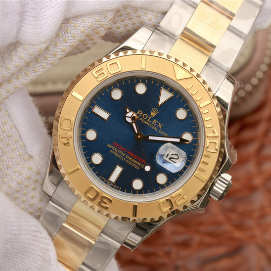 Yacht Master 1 Goldmix ( Gold & Blue Dial ) Stainless Steel 40mm