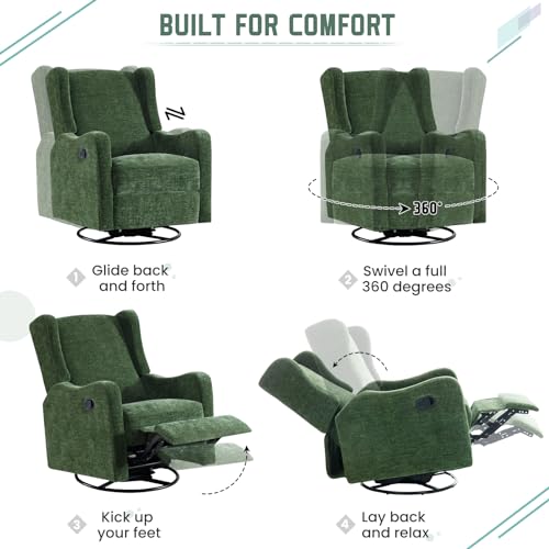 360° Swivel Glider Recliner