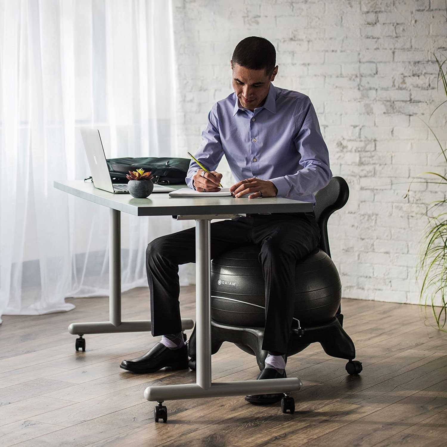 Gaiam Classic Balance Ball Chair Exercise - Sports Supplies Online Store