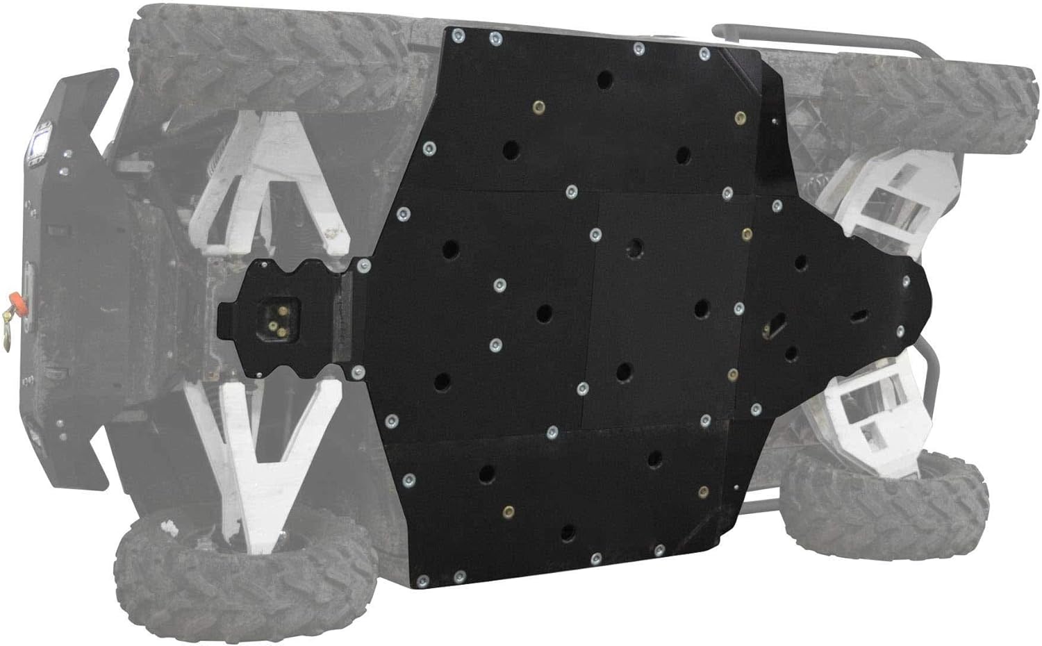 SuperATV 1/2 Thick UHMW Skid Plate for 2019-2020 Polaris Ranger XP 1000 Crew / 2019-2020 XP 1000 NorthStar Crew | Fully protect your machine's