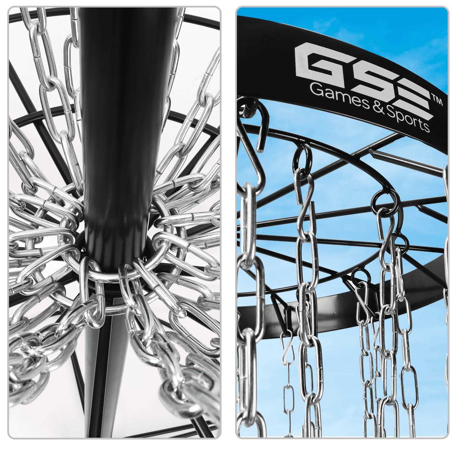 GSE Games &amp; Sports Expert GSE Professional Portable 24-Chain Disc Golf Targets Basket - Sports Supplies Online Store