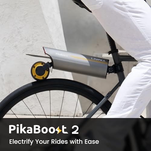 LIVALL PikaBoost 2 E-Bike Rear Wheel Conversion Kit with 220Wh Battery, Electric Bike Conversion Kit with LED & App Control for Road Bikes