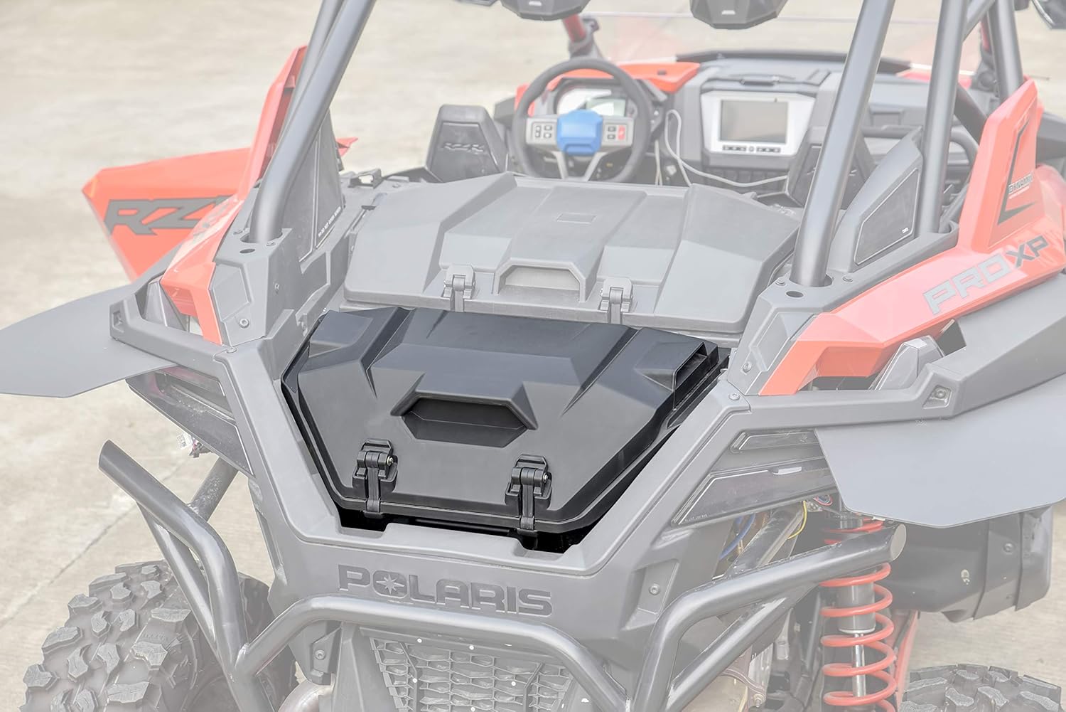SAUTVS UTV Rear Cargo Box for RZR PRO, Poly Water Resistant 42 QT Rear Cargo Storage Box for Polaris RZR PRO XP LE 4 2020-2021 Accessories
