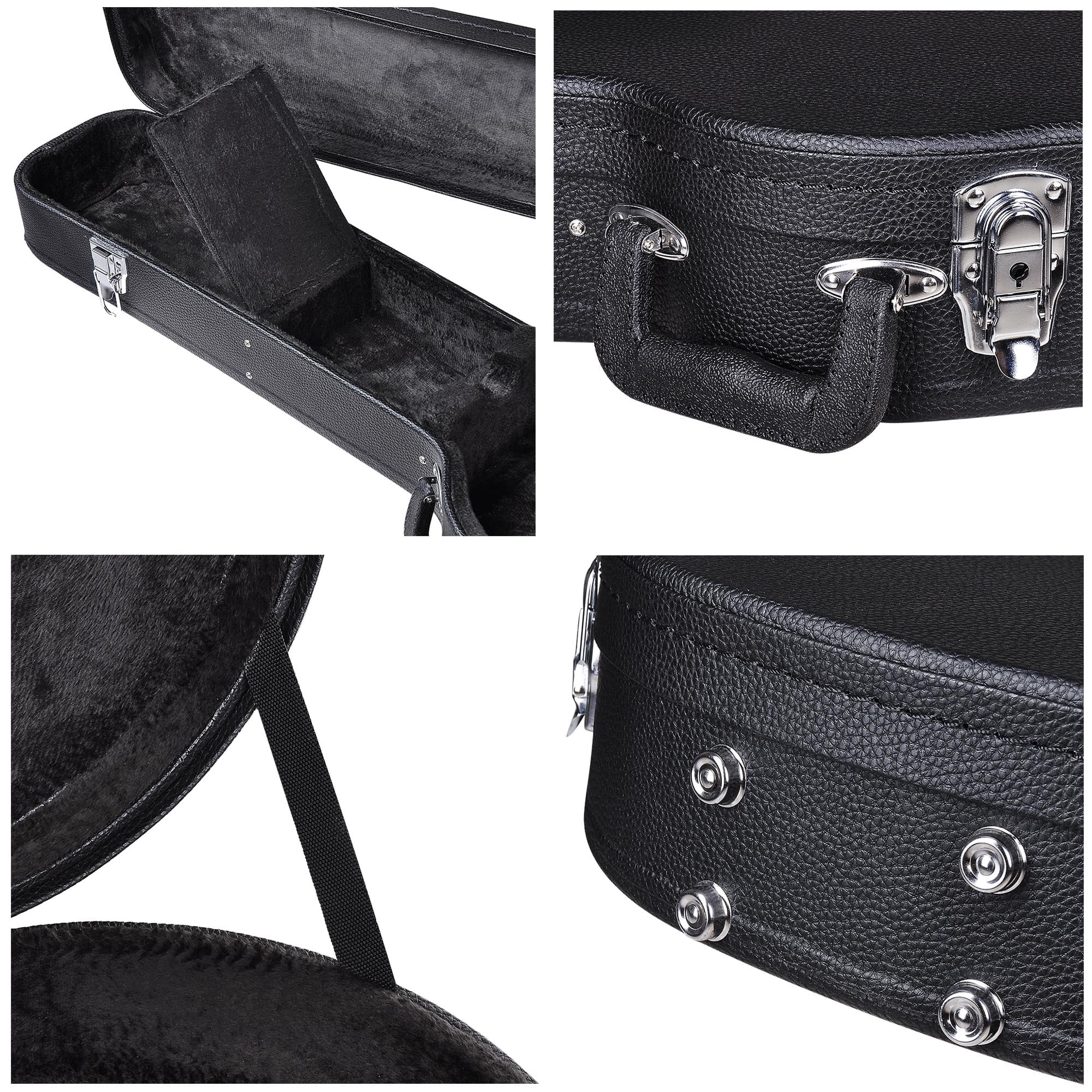 Yescom Electric Guitar Hard Case for LP Les Paul Style Electric Guitar Wooden Hard Shell Lockable - Radiant Selections