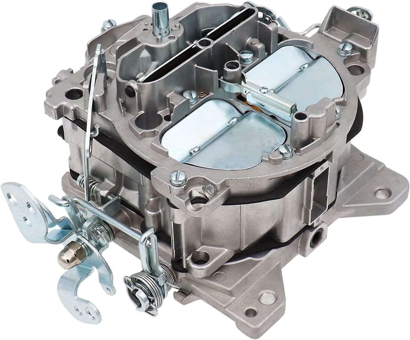 4 Barrels Carburetor Carb ,For Edelbrock 1901R Rochester Quadrajet 4MV Chevy 1966-1973 - Summit Jegs Divorced Choke 1901-GG 4-BBL