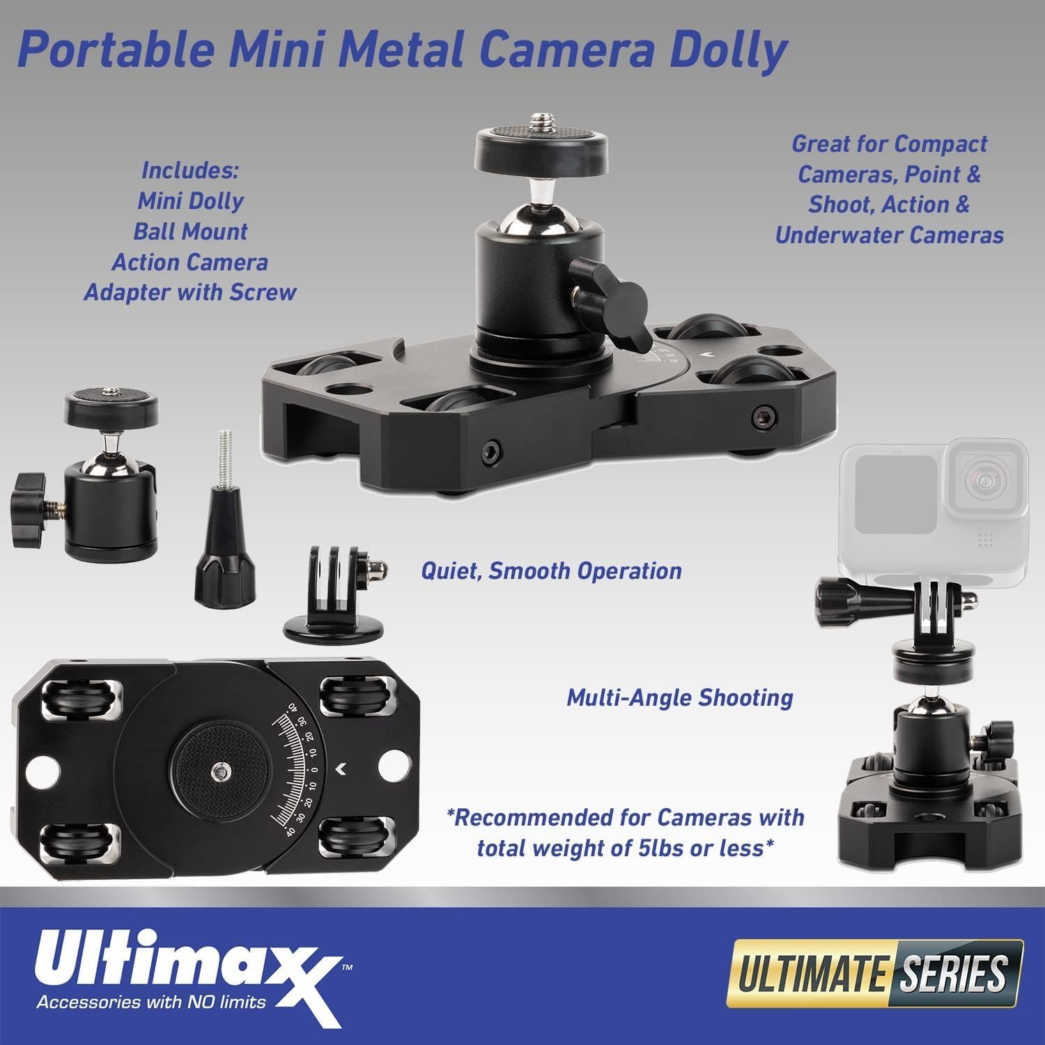 SSE Nikon Zf Mirrorless Camera (Body) 1761 - Bundle Includes: 64GB SDHC Memory Card, Portable Mini Metal Dolly, Action Camera Adapter & Screw