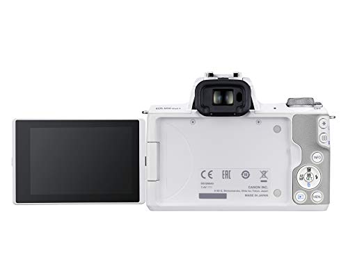 Canon EOS M50 Mark II + EF-M 15-45mm is STM Kit Black (Renewed)