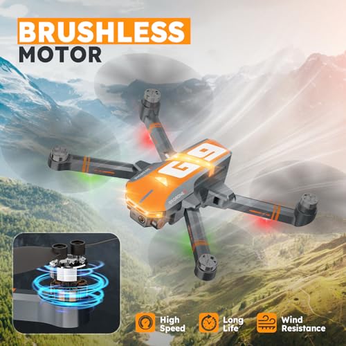 GPS Drones with 4K Camera for Adults with Brushless Motor and Follow Me Mode,Long Flight Time and Distance,5G FPV Transmission and Auto Return