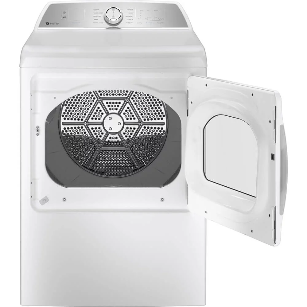 GE Profile™ 7.4 cu. ft. Capacity aluminized alloy drum Electric Dryer with Sanitize Cycle and Sensor Dry