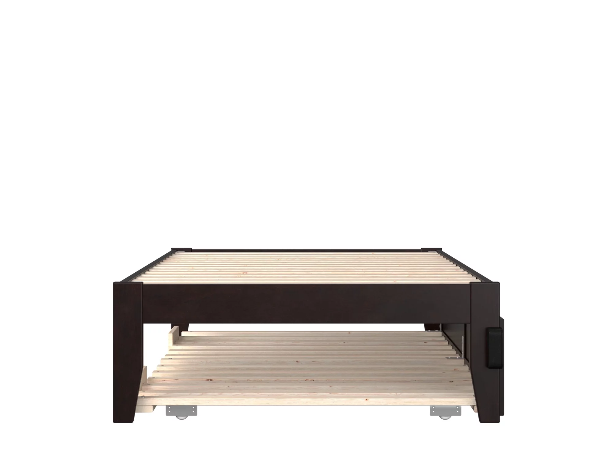 AFI Colorado 14" Twin XL Wood Platform Bed Frame with Twin XL Trundle, Espresso