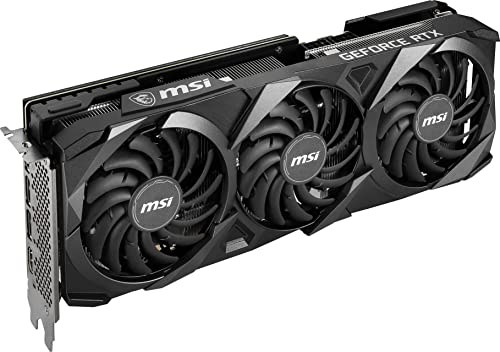 MSI Gaming GeForce RTX 3060 Ti LHR 8GB GDRR6 256-Bit HDMI/DP Torx Fan 3 Ampere Architecture Graphics Card (RTX 3060 Ti Ventus 3X 8G OC LHR)