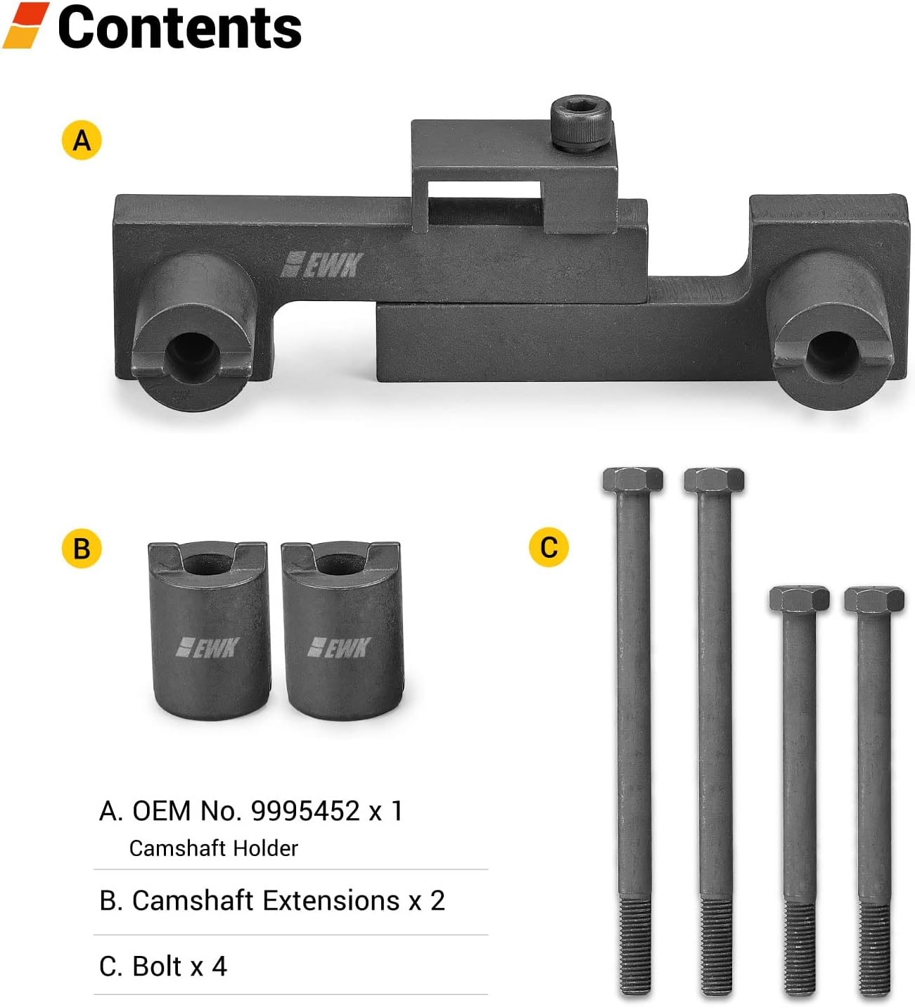 EWK Camshaft Alignment Timing Locking Tool Kit for Volvo S40 S60 XC90 9995452