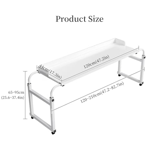 Bed Desk Over The Bed Table with Wheels Overbed Table Over The Bed Desk Over Bed Table Mobile Desk Bed Table with Wheels Computer Table for Bed
