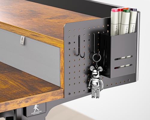 48x24 Inches Electric Standing Desk with 2 Drawers, Height Adjustable Stand up Desk for Home Office, Ergonomic Sit to Stand Table with Storage Shelf