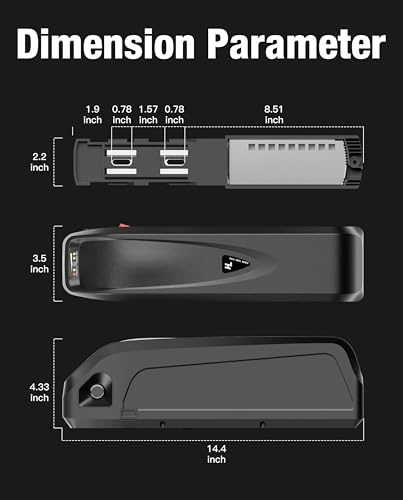 Ebike Battery 48V 20Ah for Electric Bike/Bicycle Power Supply Hailong Li-ion Battery Pack with Fix Plate, Safe Lock, 3A Charger