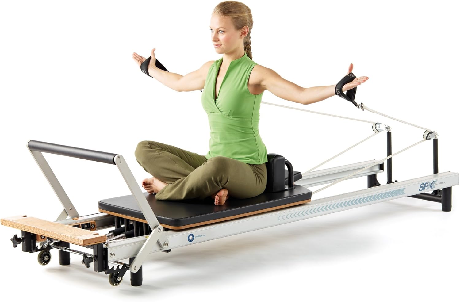 Merrithew™ At Home SPX® Reformer Package with Reformer Box, Footstrap