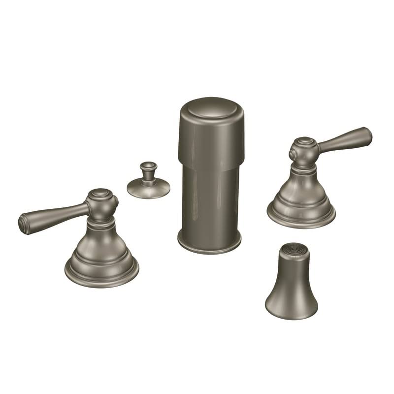 Moen T5210AN Kingsley Two-Handle Bidet Faucet in Antique Nickel
