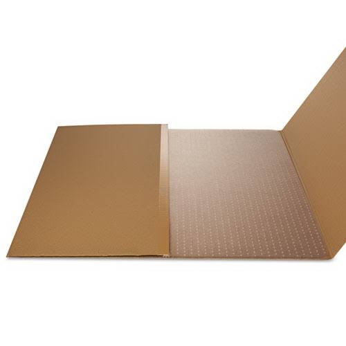 Deflecto CM14002K SuperMat Frequent Use Chair Mat, Medium Pile Carpet, 60 x 66, L-Shape, Clear
