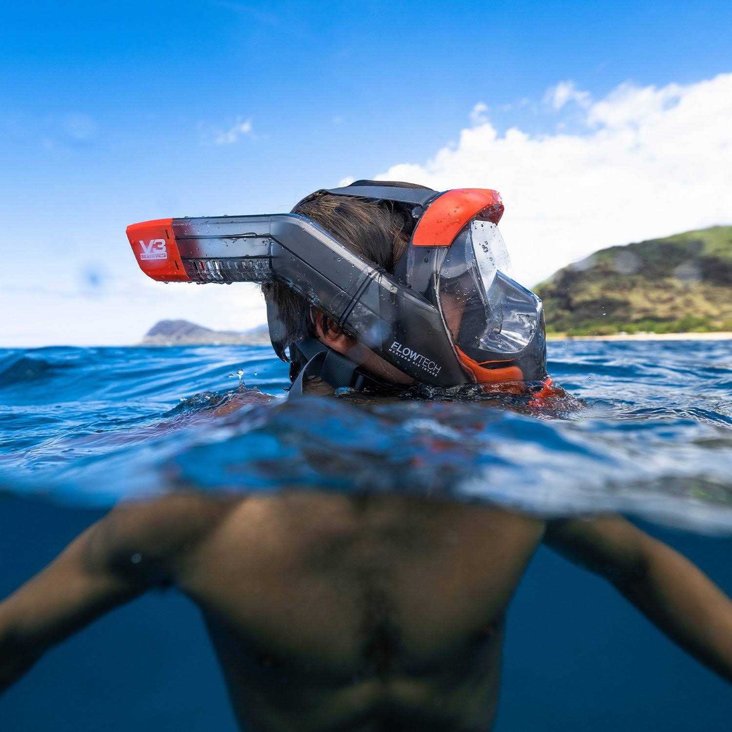 Seaview 180 V3 Full Face Snorkel Mask Adult The V3 is The Perfect Snorkeling Gear for Adults and Kids - Sports Supplies Online Store