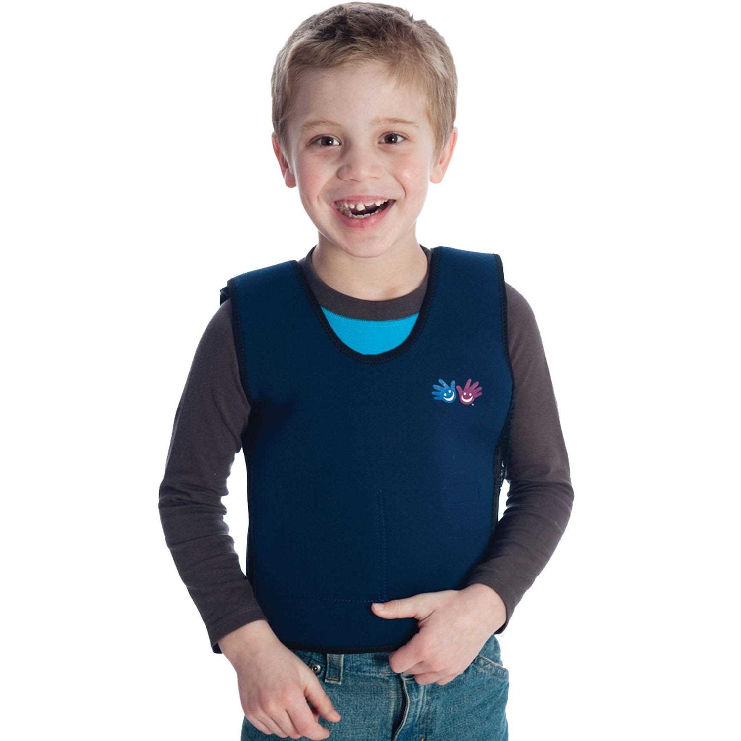 Fun and Function Blue Weighted Compression Vest for Kids &amp; Adults - Sports Supplies Online Store