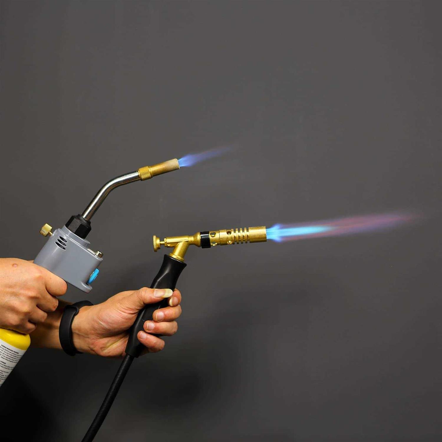 BLUEFIRE MRAS-8210 Jumbo Turbo Flame 5' Hose Propane Gas Welding Torch Kit with MAPP Gas Great High Intensity Nozzle Head Fuel b