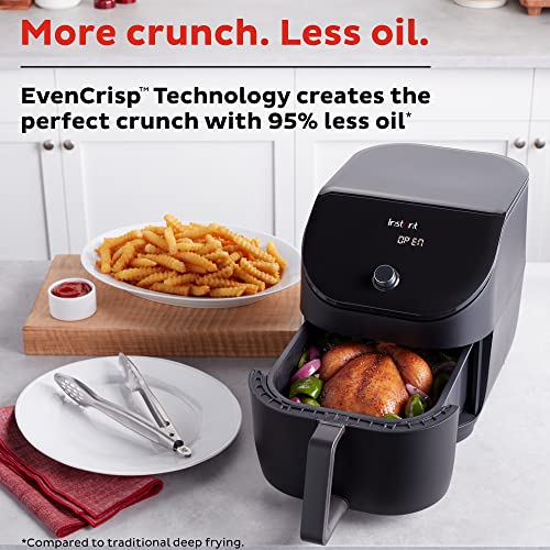 Instant Pot 10QT Air Fryer, 7-in-1 Functions with EvenCrisp Technology that Crisps, Broils, Bakes, Roasts, Dehydrates, Reheats & Rotisseries
