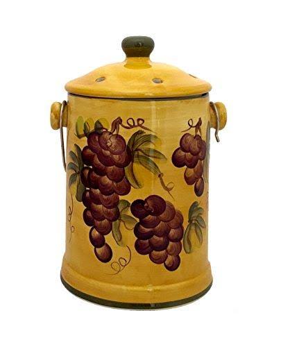 4pc Ceramic Canister Set Tuscany Grape