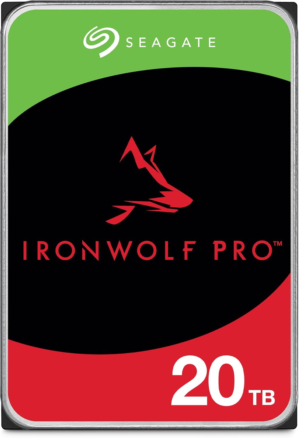 Seagate IronWolf Pro 20TB NAS Internal Hard Drive HDD – CMR 3.5 Inch SATA 6Gb/s 7200 RPM 256MB Cache for RAID Network Attached Storage