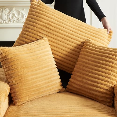 Oversized Corduroy Upholstered Chaise Longue Indoor,Comfy Thicked Padded Lounge Chair with Movable Ottoman,Soild Wood Sleeper Reclining Chair