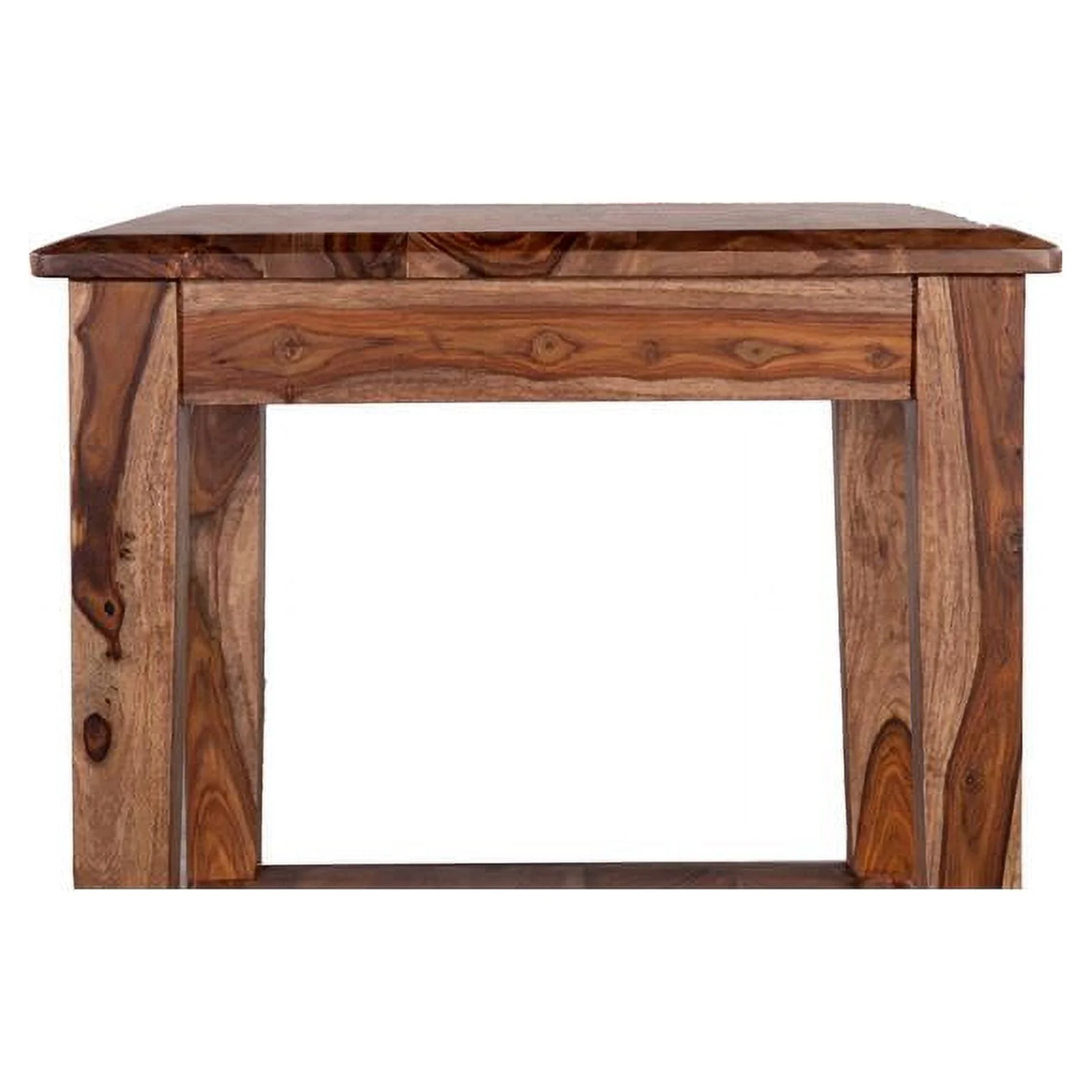 Hawthorne Collections Sonora Solid Sheesham Wood End Table - Brown
