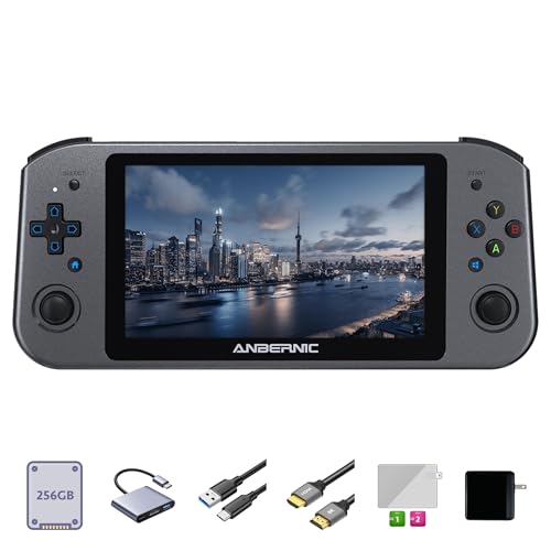 Win600 Handheld Game Console with 30+ Emulators 35K+ Preloaded Games 5.49” IPS Touchscreen WiFi & Bluetooth 8K TV Output Portable Video Game Console