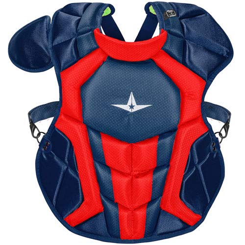 All-Star Catcher’s Gear Kit – Includes Helmet, Chest Protector & Leg Guards – Lightweight, Durable Baseball Protective Set, Meets NOCSAE