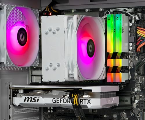 Thermaltake LCGS Quartz R66 Gaming Desktop (AMD Ryzen™ 5 5600, ToughRam DDR4 3600Mhz 16GB RGB Memory, AMD Radeon™ RX 6600, 1TB NVMe M.2, WiFi