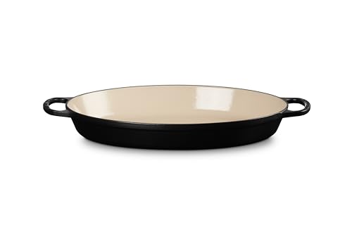 Le Creuset Enameled Cast Iron Signature Oval Baker, 3qt. Sea Salt