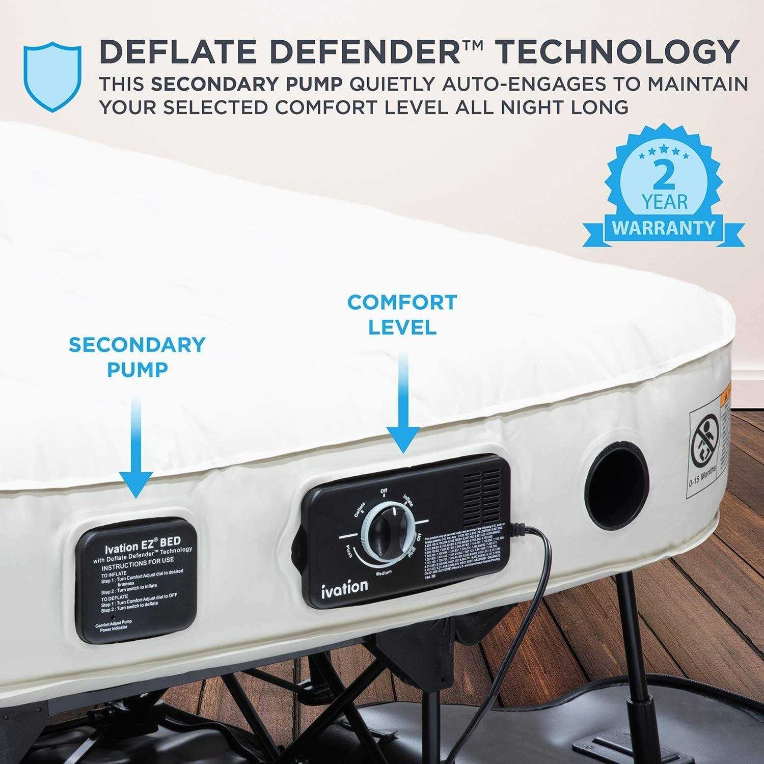 Ivation EZ-Bed Air Mattress with Built In Pump - Sports Supplies Online Store