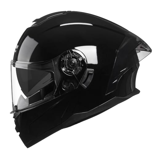 Modular Motorcycle Helmet with Flip-Up Design, DOT Approve with Extra Clear Visor, Full Face Motorcycle Helmets