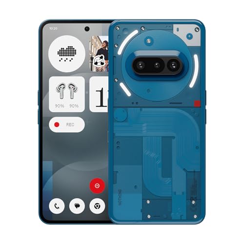 Nothing Phone (3a) Smartphone, 6.77" 120Hz AMOLED Display, 50MP Triple Camera System, Snapdragon 7s Gen3 Processor, Bluetooth 5.4, IP64 Waterproof